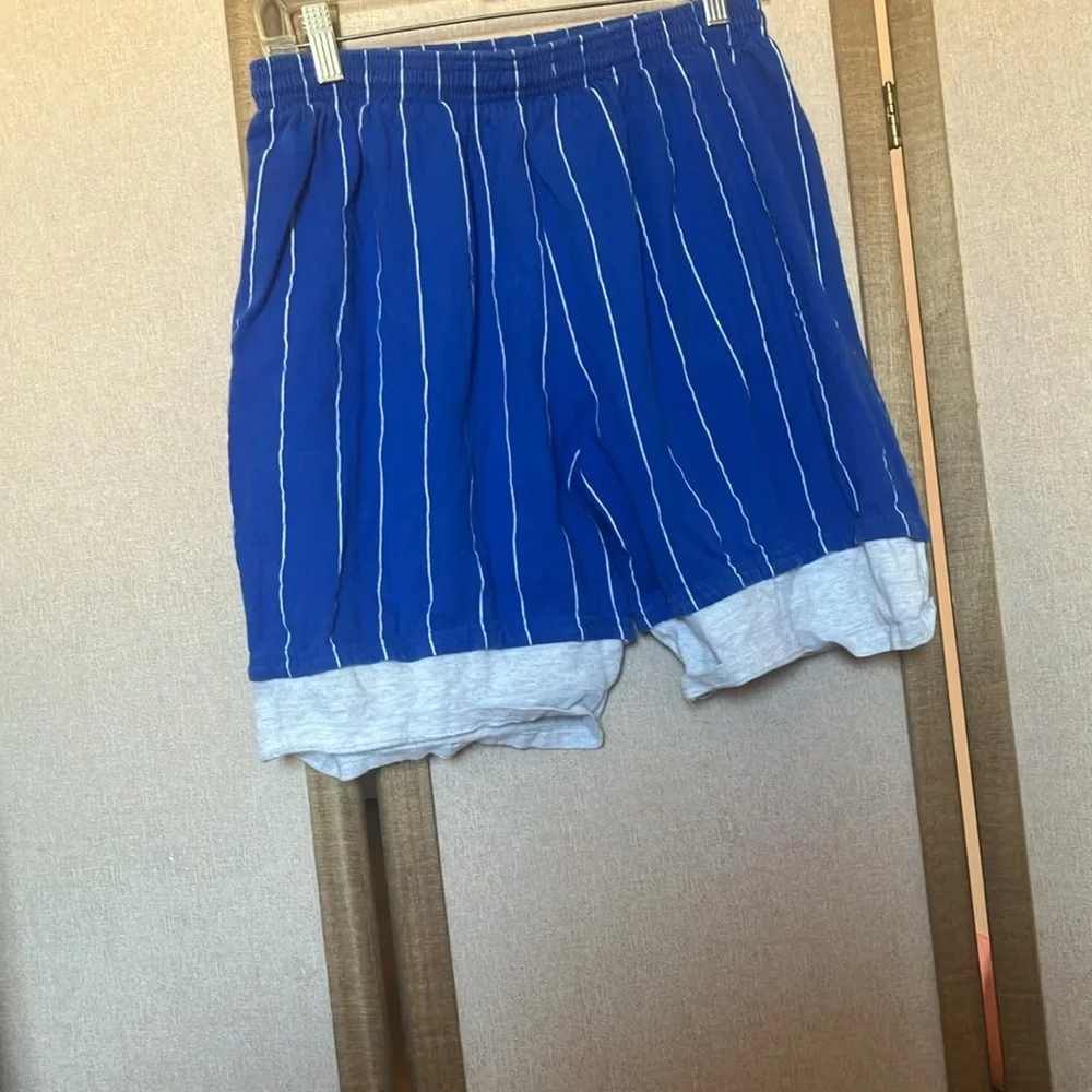 FINAL MARKDOWN MENS Pro Spirit Blue Cotton Shorts large